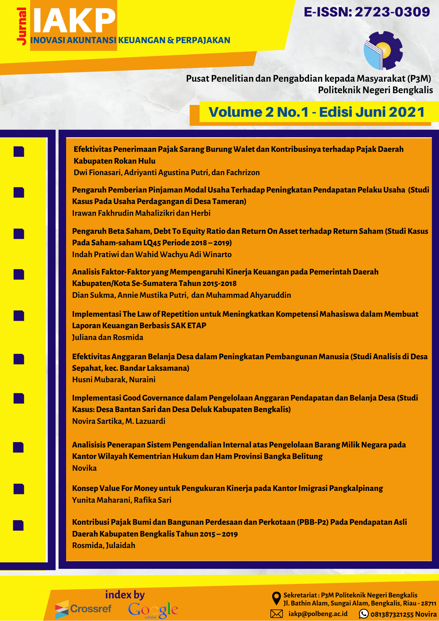 Jurnal Inovasi Akuntansi Keuangan & Perpajakan